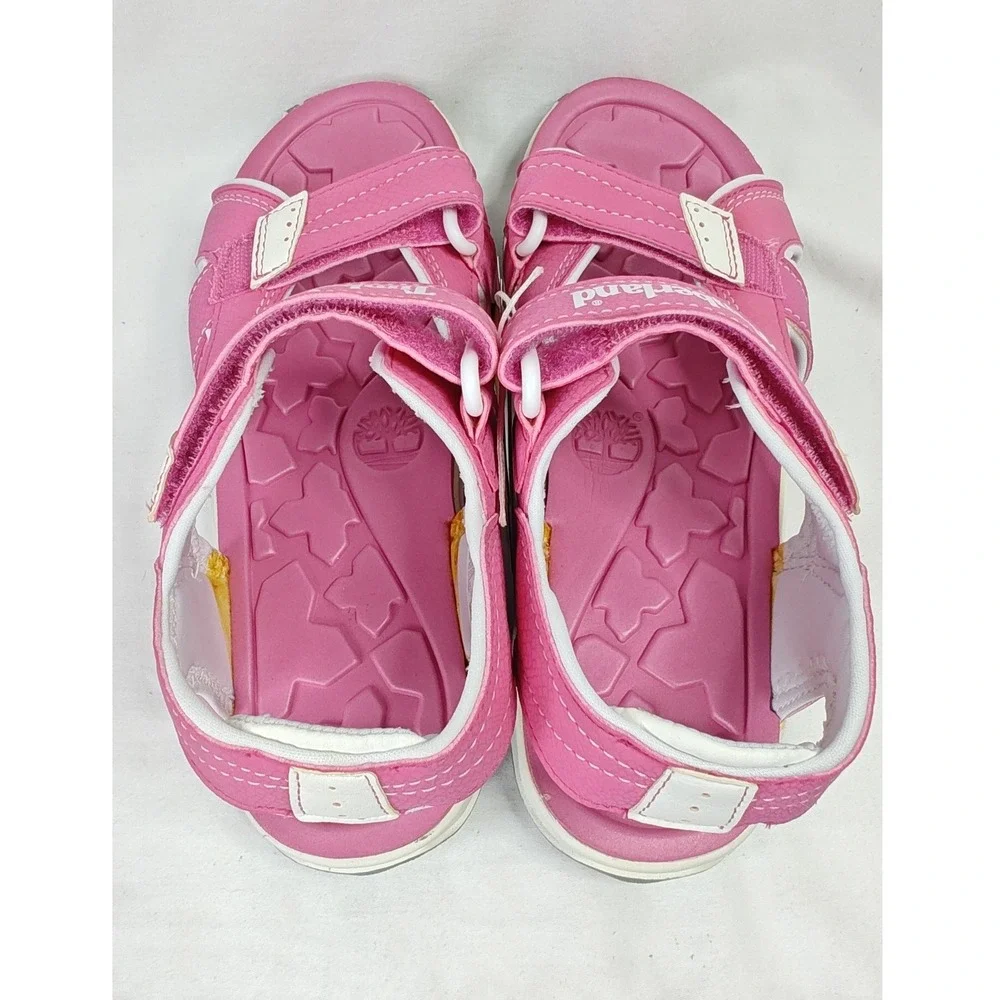 Timberland Mad River 2-Strap Sandals Rose Pink White EU 36 4 Big Kids New in Box